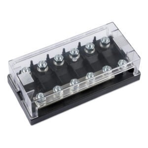 Fuse holder 6-way for MEGA-fuse (right-closed)