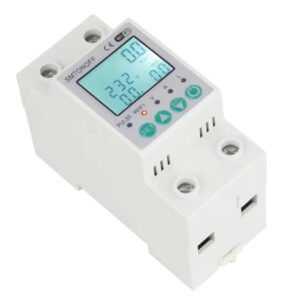 Smart single-phase 2‑pole 63 A WiFi energy meter with bi‑directional measurement, overload protection, scheduling & remote control via Tuya/Smart Life