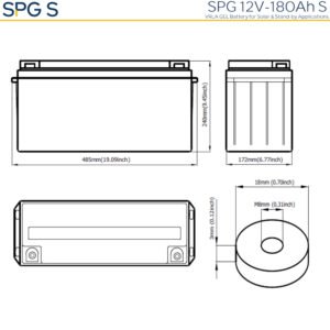 Sunlight SPG 12-180 S | 12V 180Ah